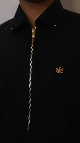 Deep Black Kameez Shalwar