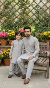 Grey Chicken Kurta Set